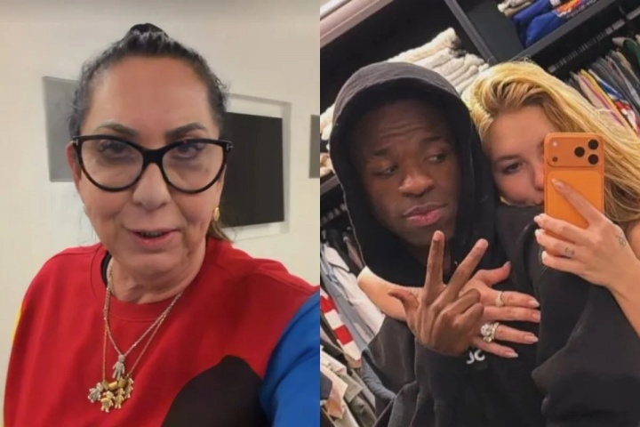 九游体育实况比分-见家长！维尼修斯女友母亲到访马德里 过万圣节+与熊妈一起看皇马